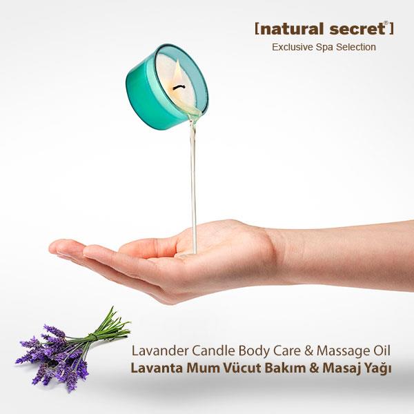 Lavanta Mum Masaj & Vücut Bakım Yağı