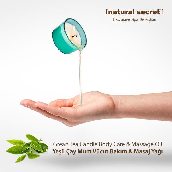 Green Tea Candle Massage & Body Care Oil