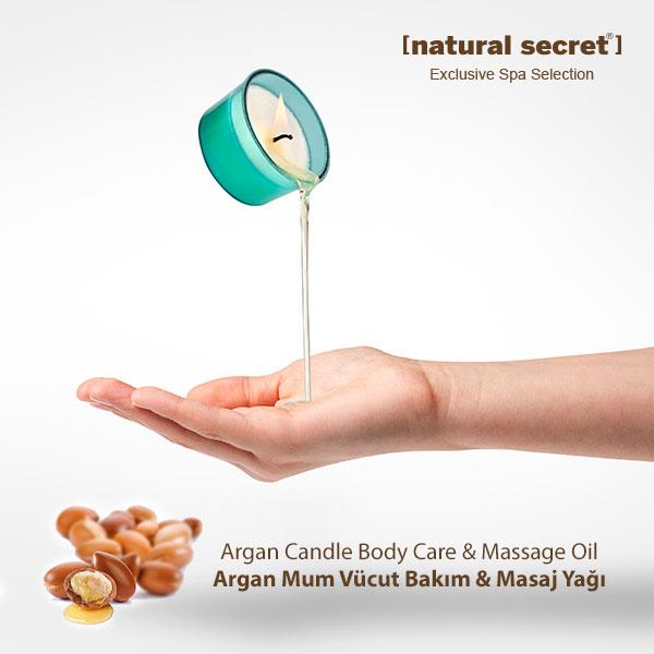 Argan Candle Massage & Body Care Oil
