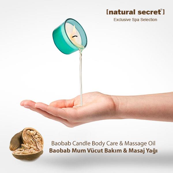 Baobab Candle Massage & Body Care Oil
